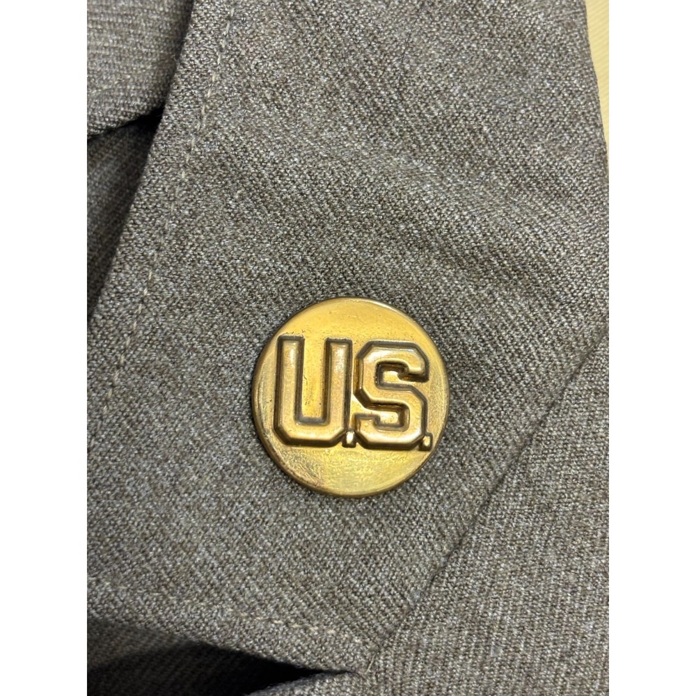 US‎ Army Air Force Uniform Jackets Brown 1940s Patches Original 40R Vintage - Picture 6 of 16